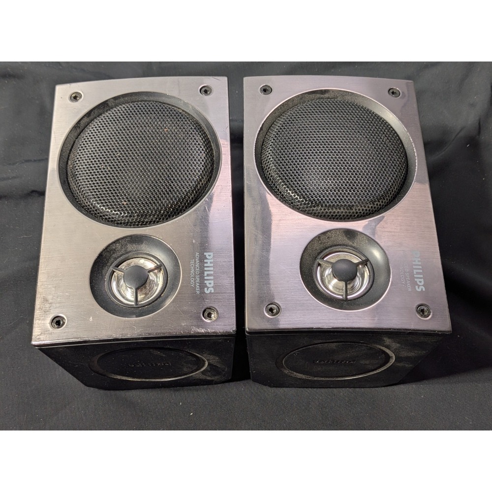 Philips CS 3950D Rear Satellite Speakers Pair Left Right 4 Ohm Advanced...